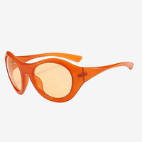 Helle ovale Sportsonnenbrille