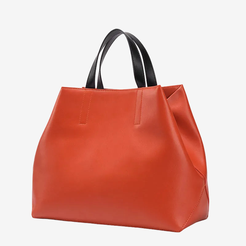 Orange Leather Handbag