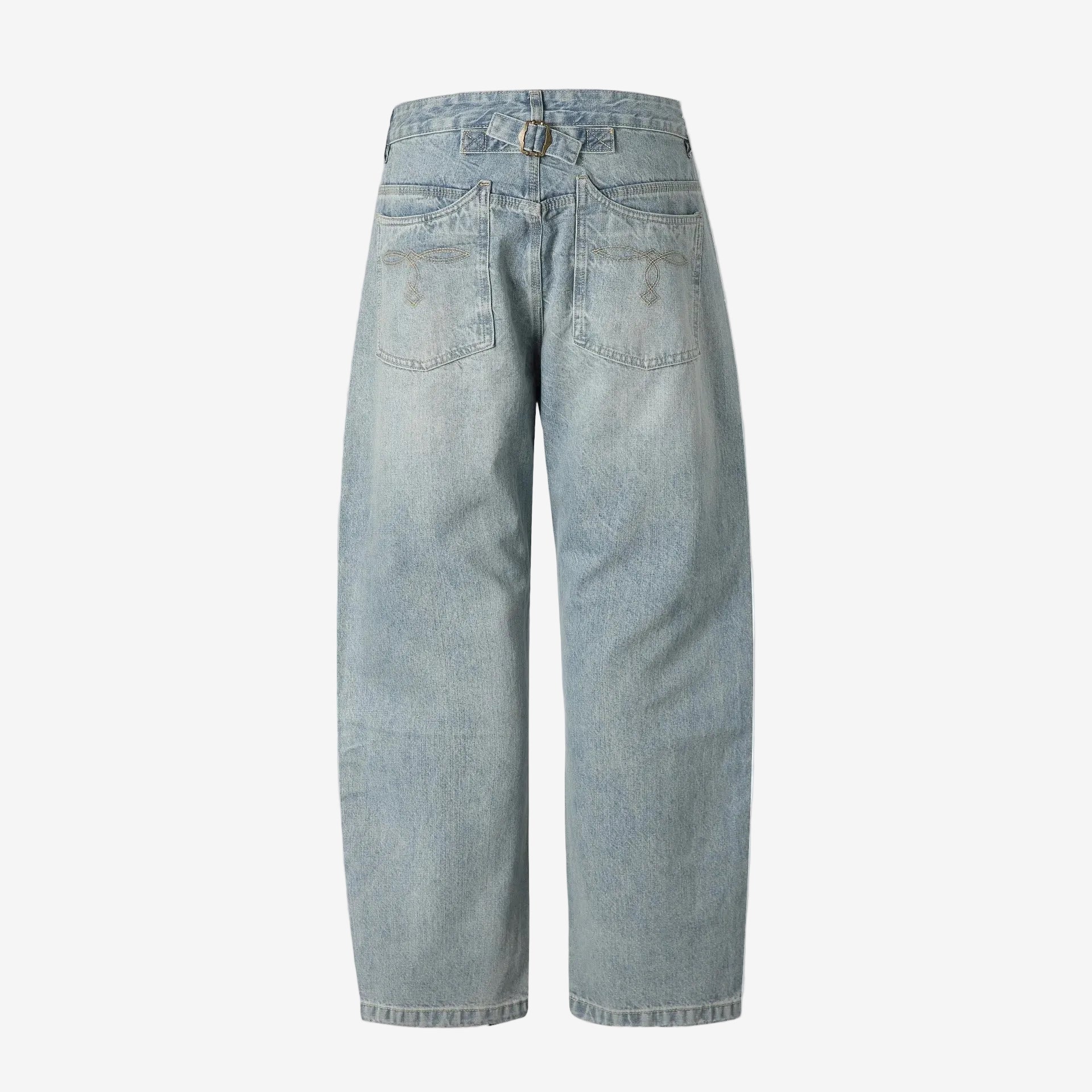 Ice Blue Straight Leg Denim