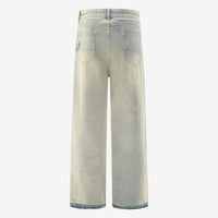 Clay washed straight Leg Denim