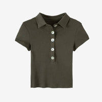 Buttoned polo shirt