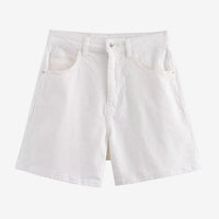 Mid-Waist-Jeansshorts