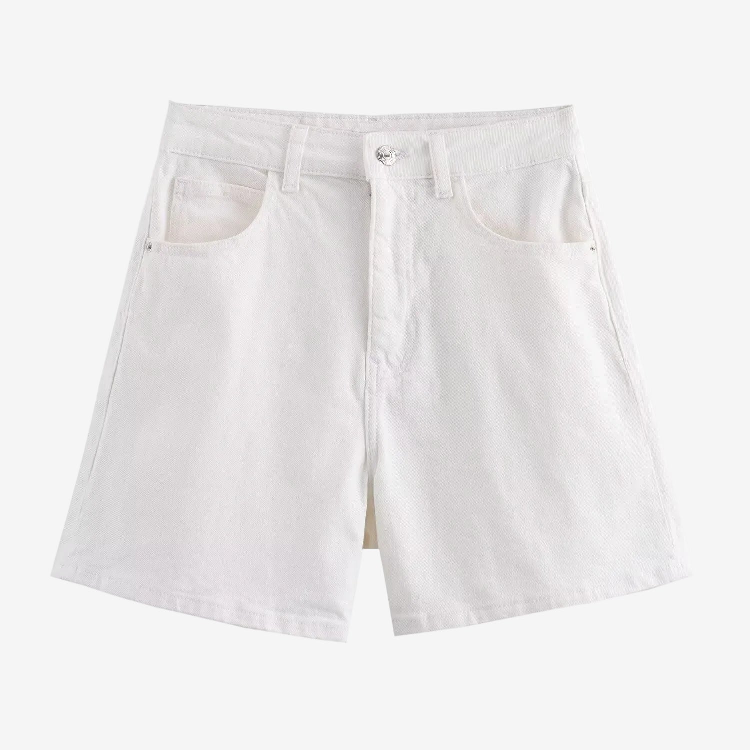 Mid-Waist-Jeansshorts