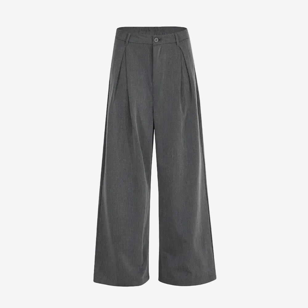 Pleated Pants Loose Fit