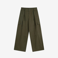 Army Green Oversized Wide Leg Cargo Pants