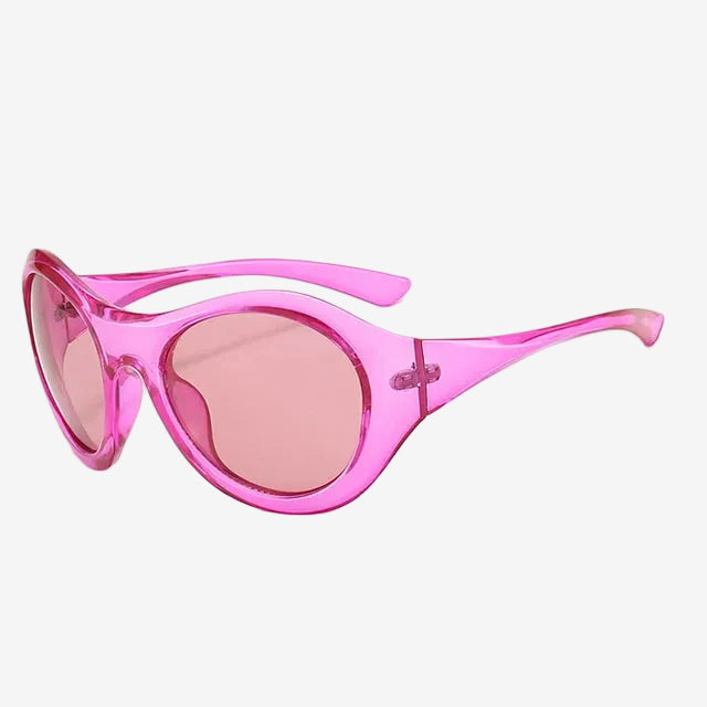 Helle ovale Sportsonnenbrille