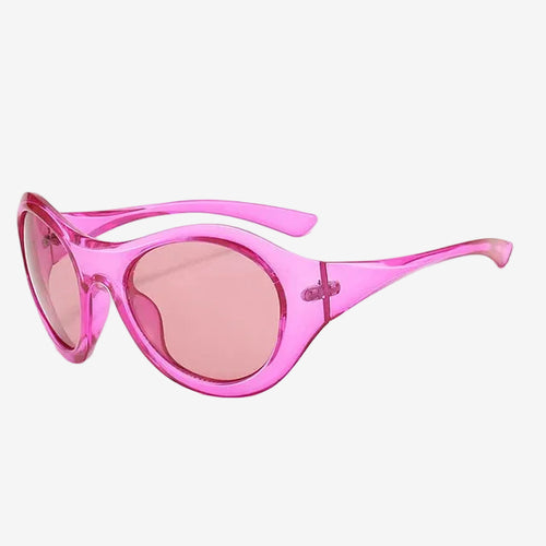 Helle ovale Sportsonnenbrille