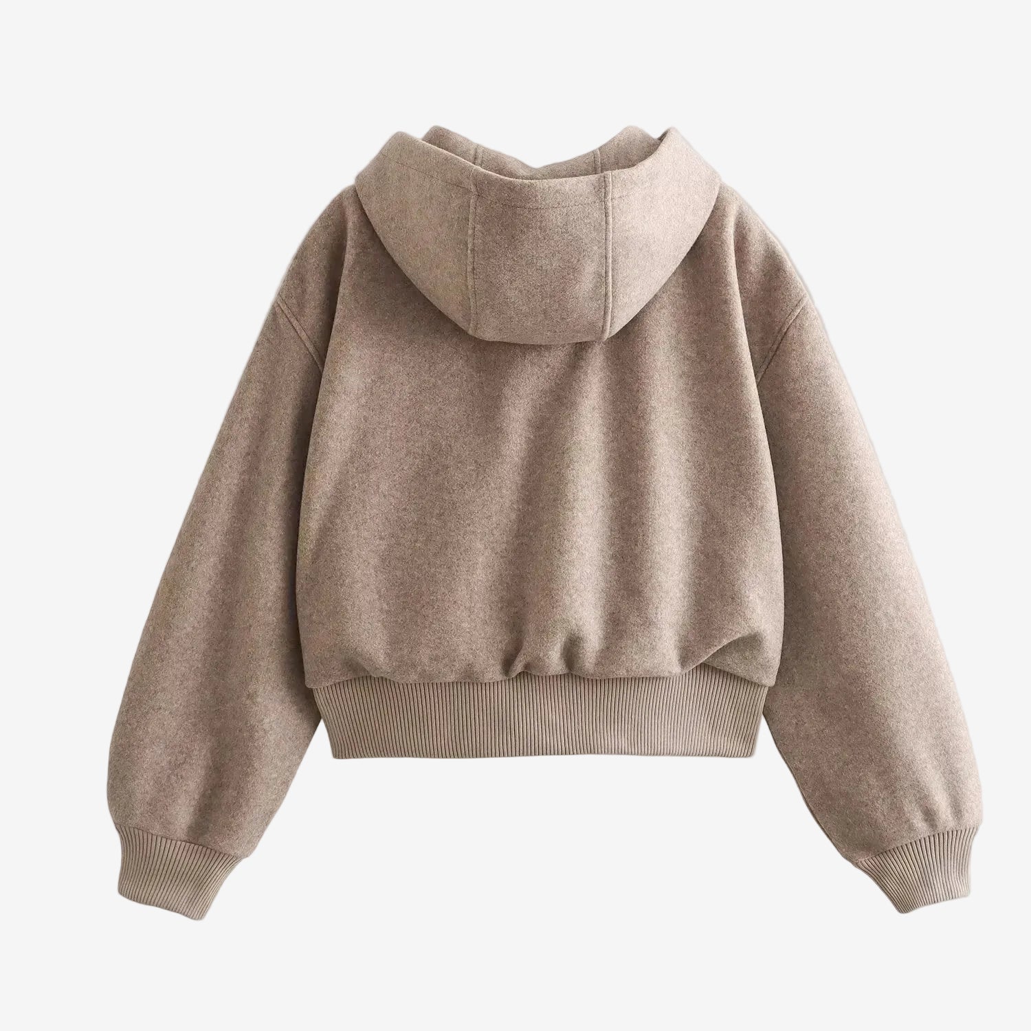 Khaki zip up hoodie