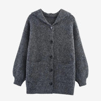 Loose knitted cardigan jacket