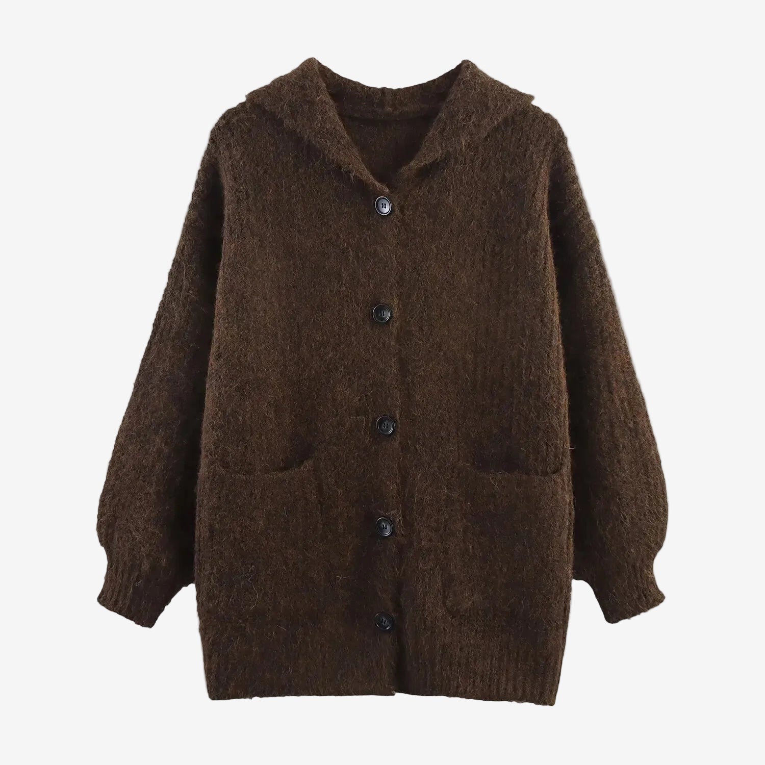 Loose knitted cardigan jacket