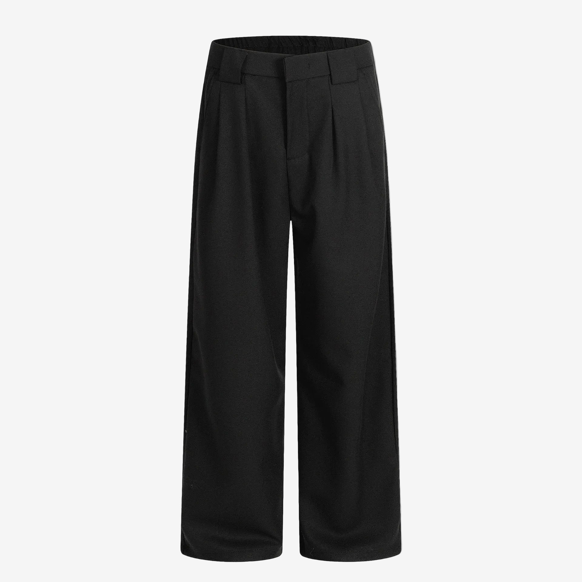 Wide leg pleat trousers