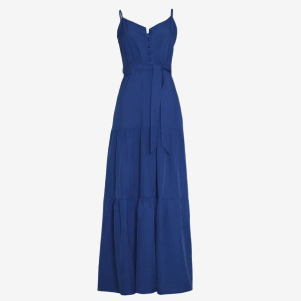 Sleeveless long summer dress