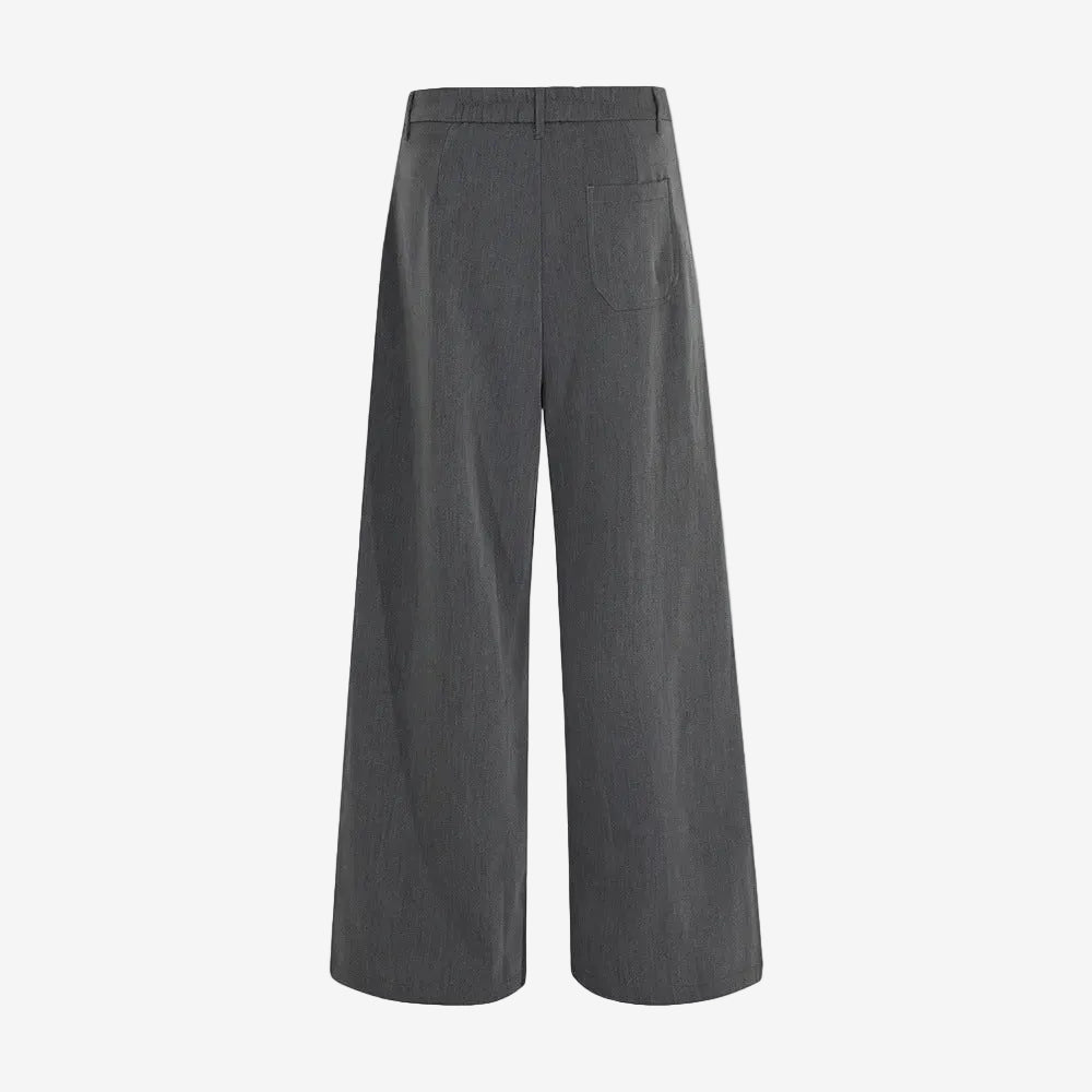 Pleated Pants Loose Fit