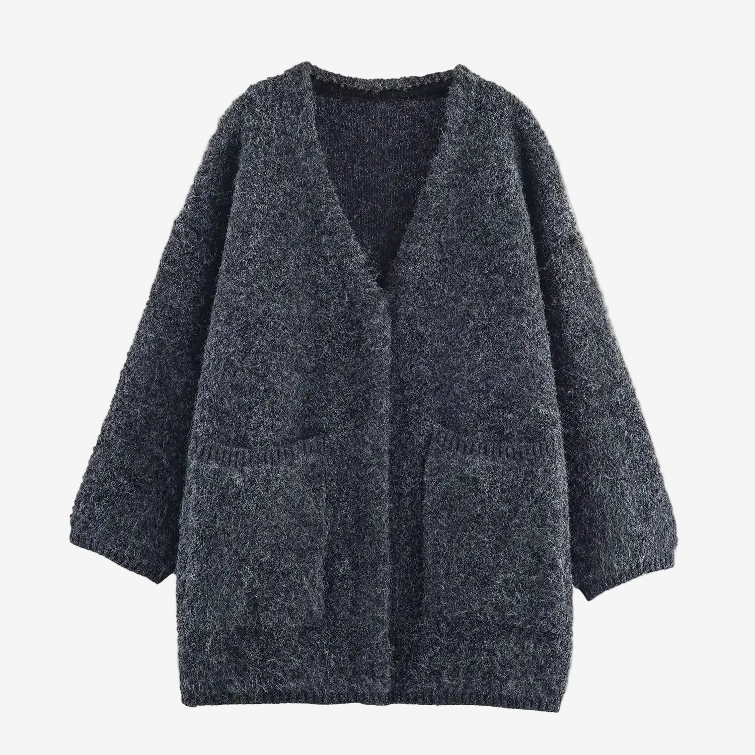 Towel knitted sweater jacket
