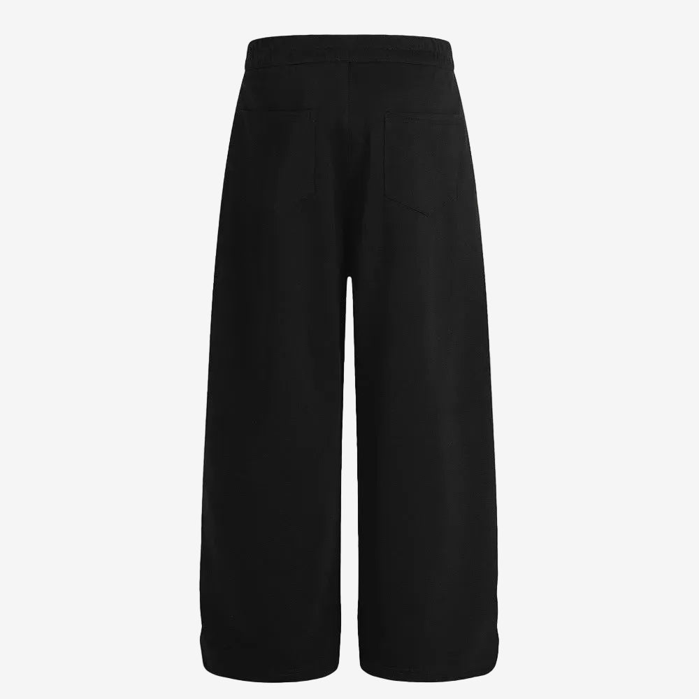 Straight Leg Pleated Trousers